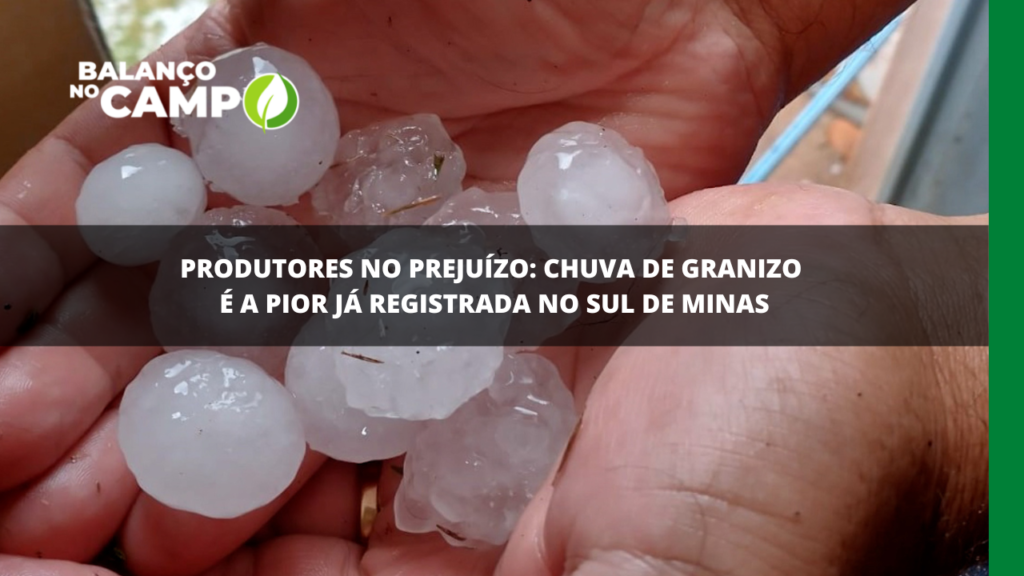 Pior chuva de granizo já registrada no Sul de Minas