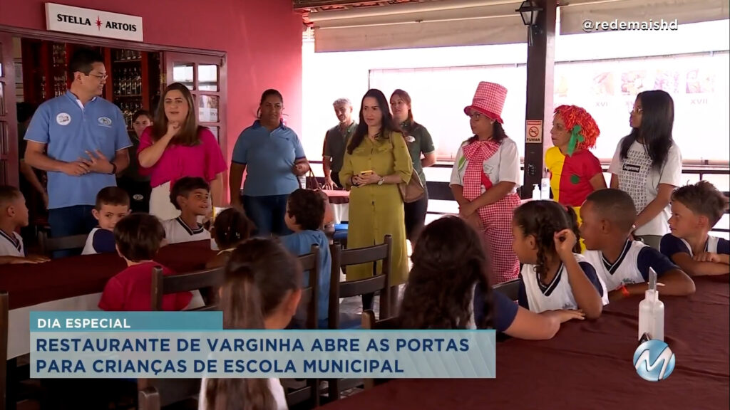 Restaurante abre as portas para alunos de escola municipal de Varginha