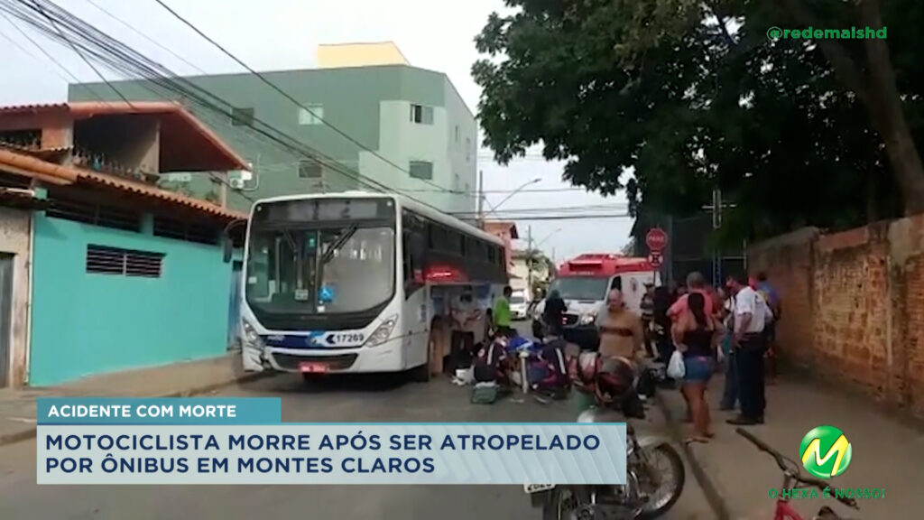 Motociclista morre após bater contra ônibus em Montes Claros