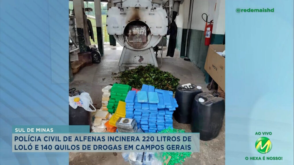 Polícia Civil de Alfenas incinera drogas em Campos Gerais