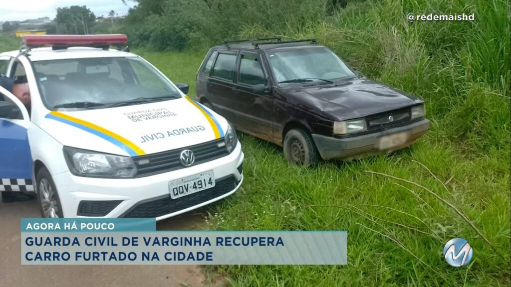 Guarda Municipal recupera carro roubado em Varginha