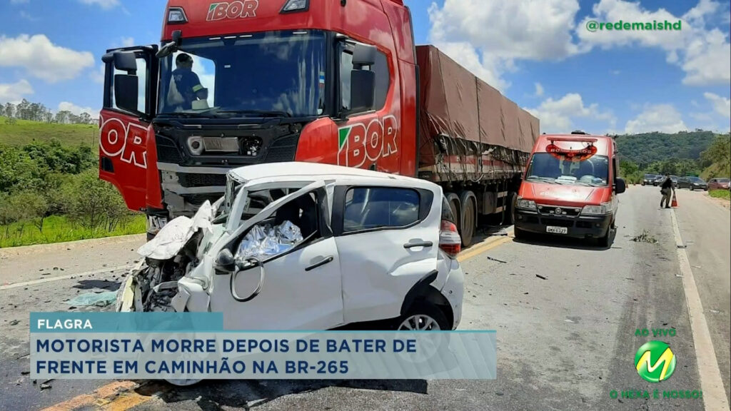 Barbacena: motorista morre em acidente na BR-265