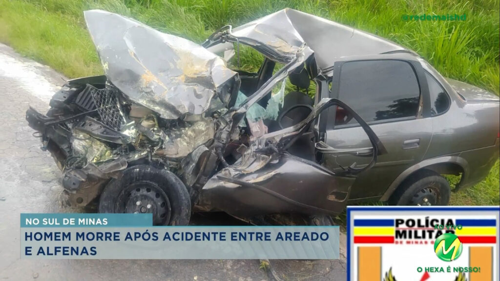 MG-184: homem morre em acidente entre Areado e Alfenas