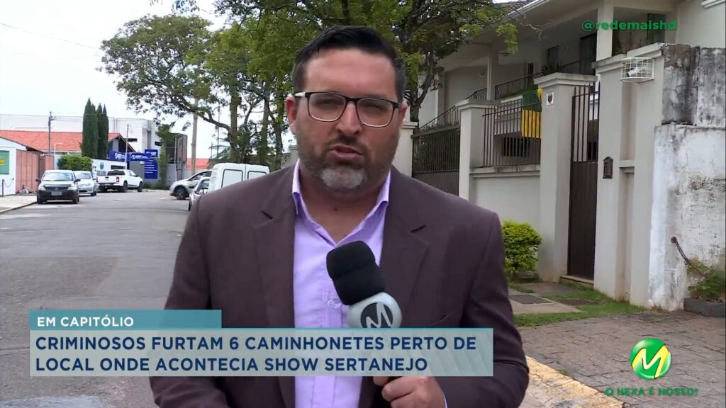 Criminosos furtam caminhonetes durante show sertanejo em Capitólio