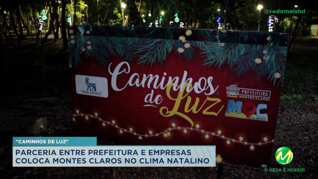 Montes Claros: projeto “Caminhos de Luz” vai iluminar a cidade no Natal