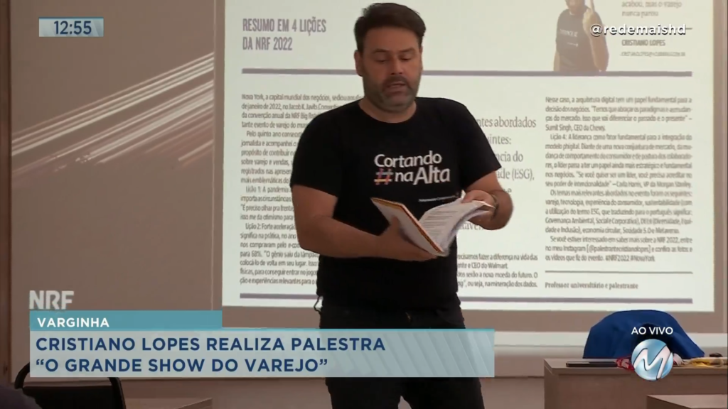 Cristiano Lopes faz palestra “O Grande Show do Varejo” em Varginha