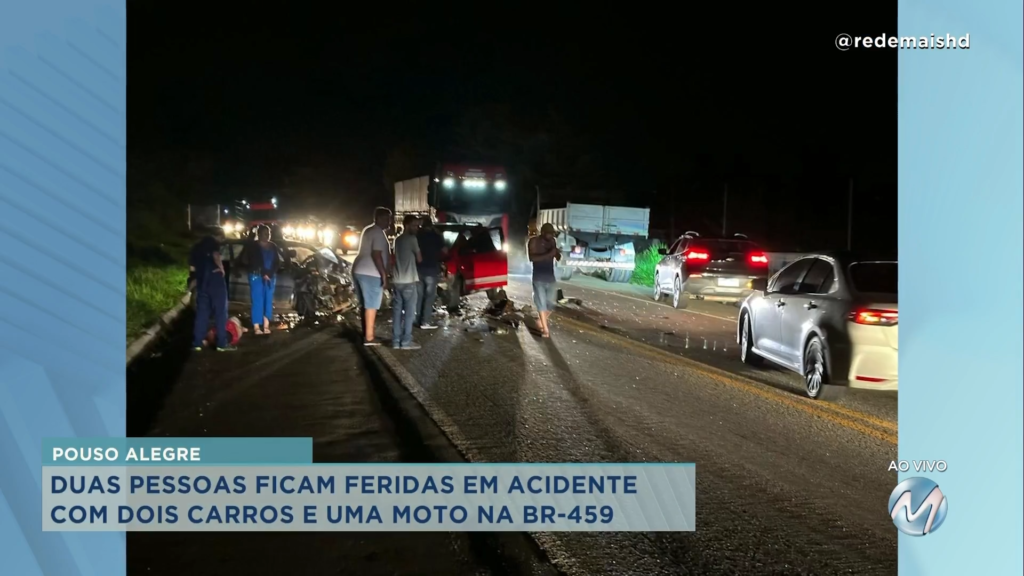 Duas pessoas ficam feridas durante acidente em Pouso Alegre