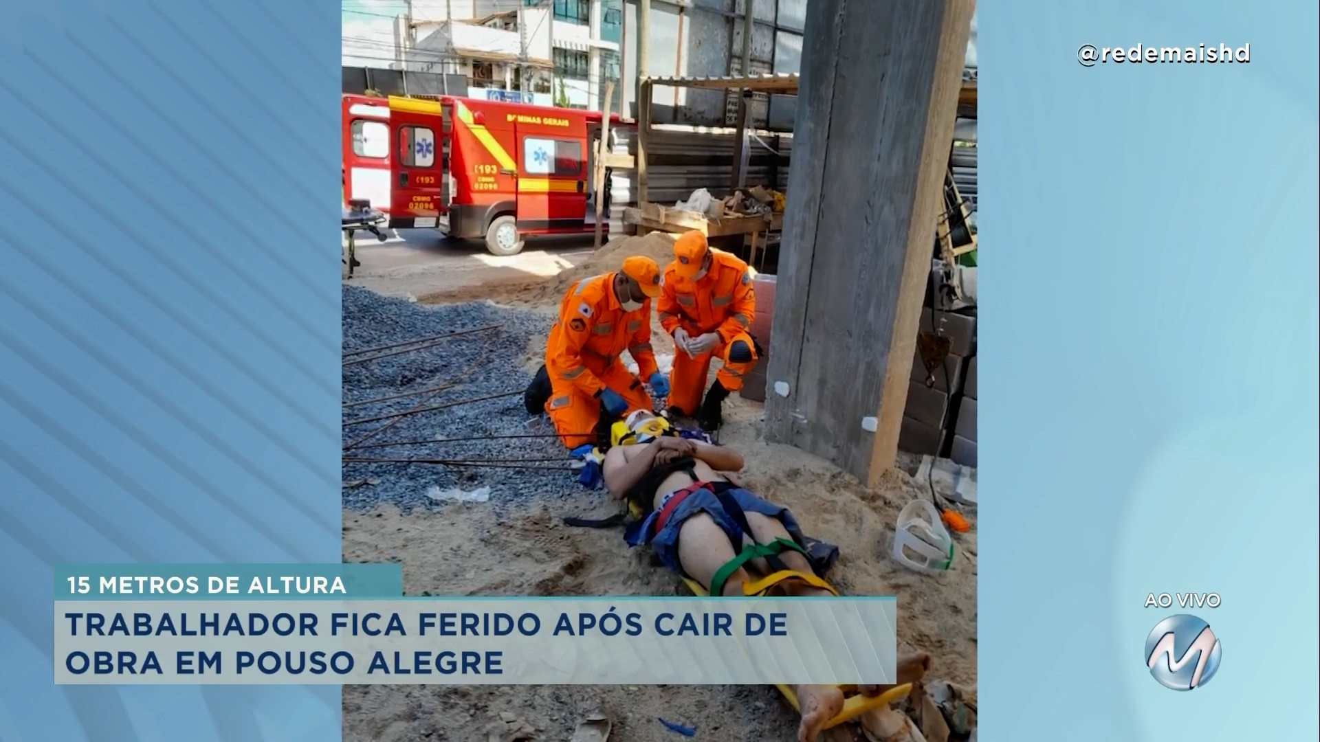 Pouso Alegre Trabalhador Fica Ferido Ap S Cair De Um Pr Dio Em Obras Rede Mais