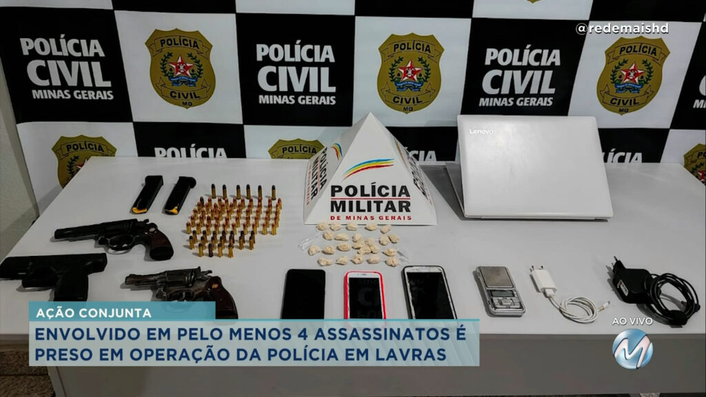 LAVRAS: SUSPEITO DE QUATRO HOMICÍDIOS É PRESO