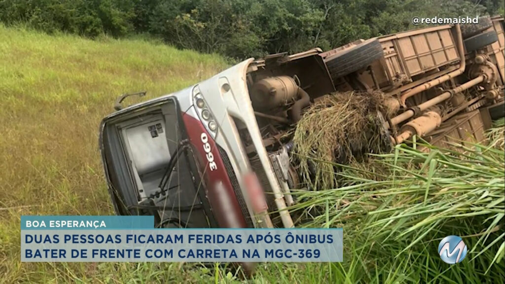 DUAS PESSOAS FICAM FERIDAS EM ACIDENTE NA MGC-369 EM BOA ESPERANÇA