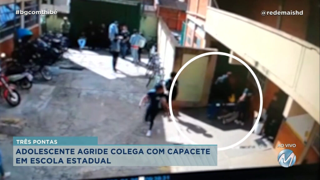 ESTUDANTE É AGREDIDO COM CAPACETE EM UMA ESCOLA ESTADUAL DE TRÊS PONTAS