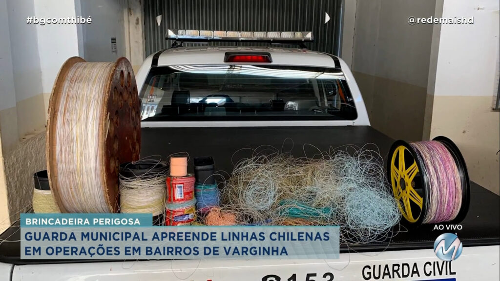 GUARDA CIVIL MUNICIPAL APREENDE LINHAS CHILENAS EM VARGINHA