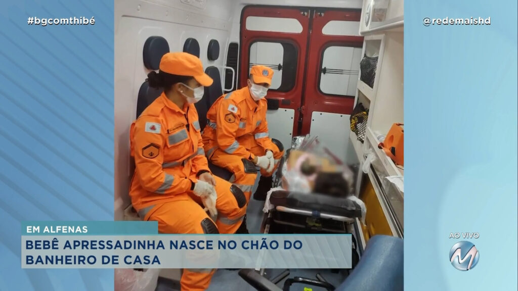 BEBÊ APRESSADINHA NASCE NO CHÃO DO BANHEIRO DE CASA EM ALFENAS