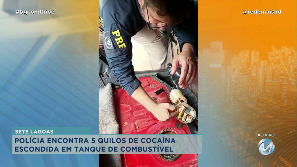 POLÍCIA ENCONTRA 5 QUILOS DE COCAÍNA EM TANQUE DE COMBUSTÍVEL EM SETE LAGOAS