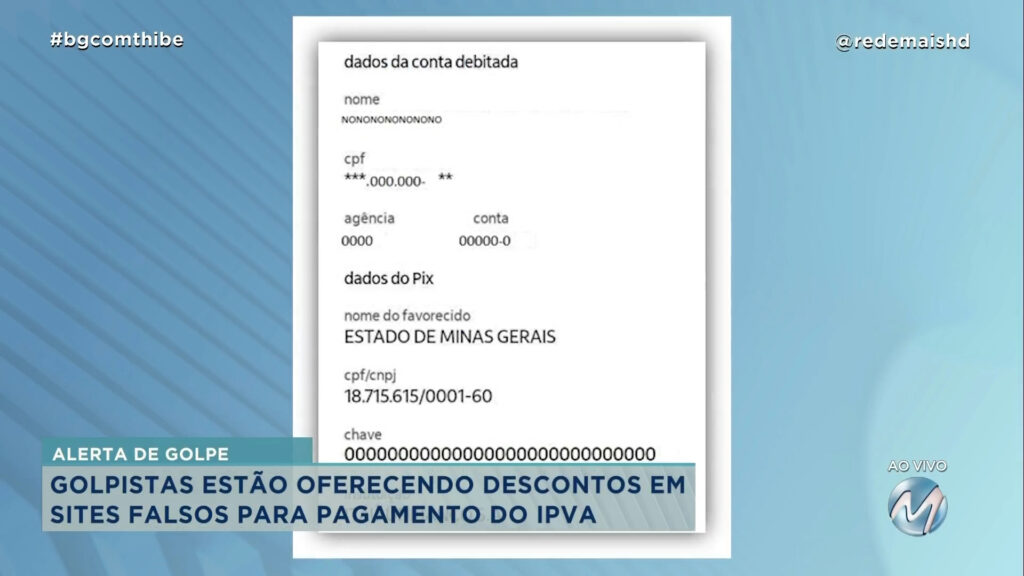 GOLPISTAS ESTÃO OFERECENDO DESCONTOS EM SITES FALSOS PARA PAGAMENTO DO IPVA