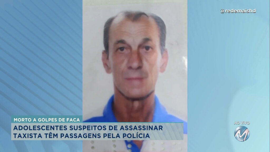 TAXISTA É ASSASSINADO COM GOLPES DE FACA POR ADOLESCENTES EM TRÊS CORAÇÕES