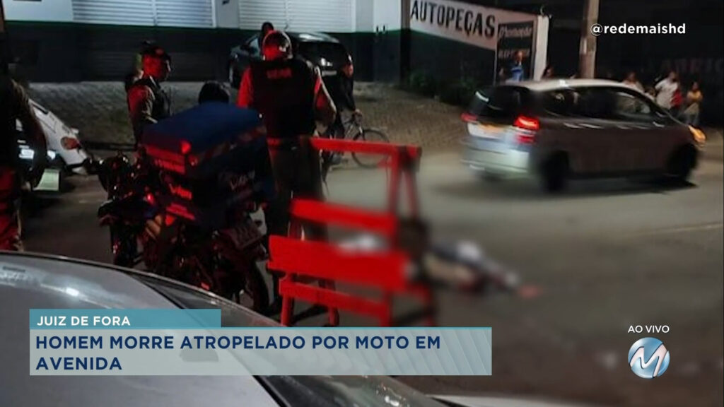 IDOSO MORRE APÓS SER ATROPELADO POR MOTO EM AVENIDA DE JUIZ DE FORA