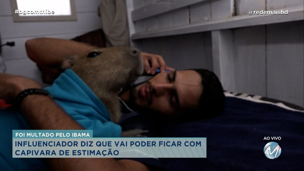 INFLUENCIADOR DIZ QUE VAI PODER FICAR COM CAPIVARA DE ESTIMAÇÃO