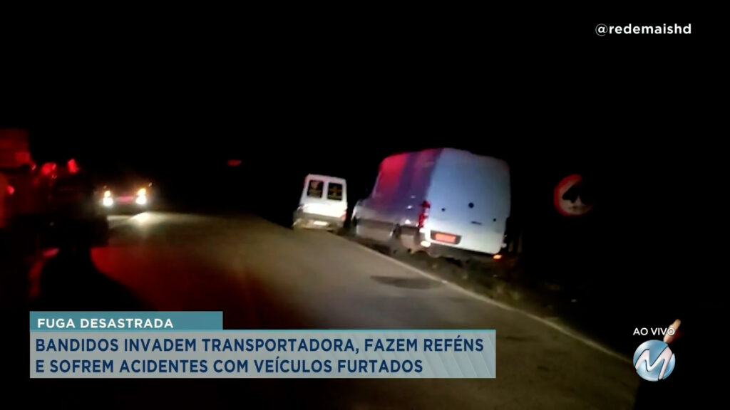 BANDIDOS INVADEM TRANSPORTADORA E FAZEM REFÉNS EM MONTE SIÃO