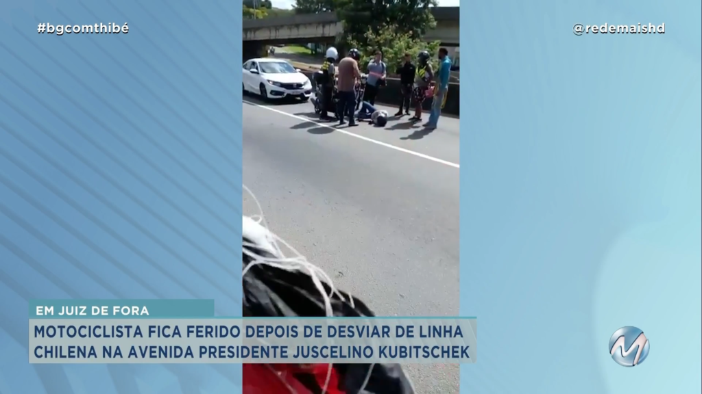 MOTORISTA FICA FERIDO POR LINHA CHILENA