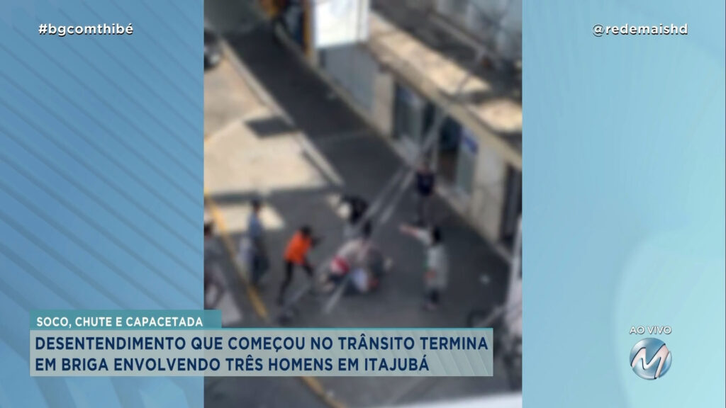 HOMENS BRIGAM NO TR NSITO EM ITAJUBÁ