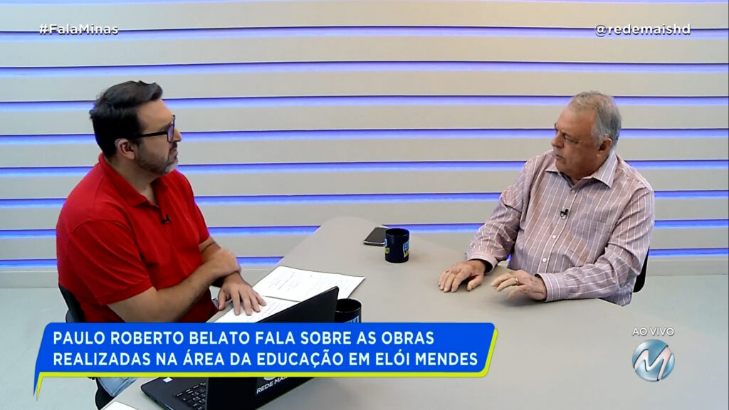 PREFEITO DE ELÓI MENDES FALA SOBRE AS OBRAS REALIZADAS NA ÁREA DA EDUCAÇÃO