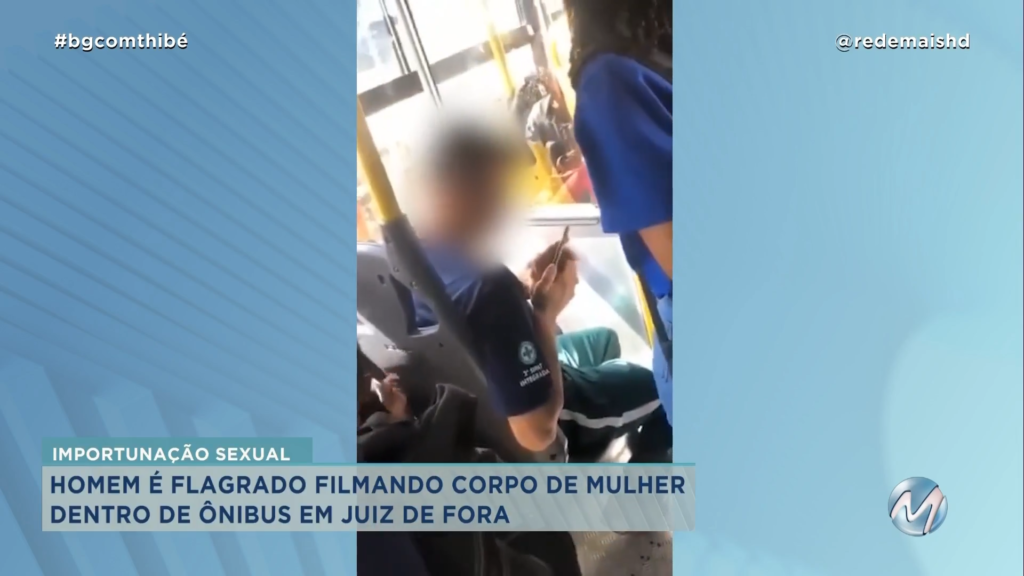 HOMEM FILMA MULHER EM ÔNIBUS