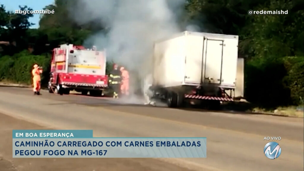 CAMINHÃO PEGA FOGO EM BOA ESPERANÇA