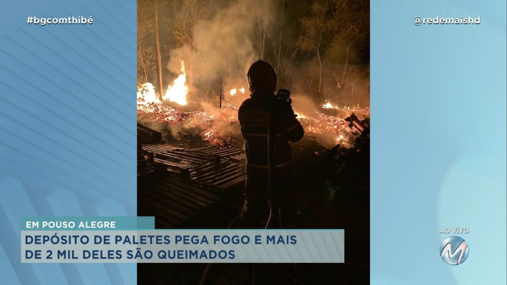 DEPÓSITO PEGA FOGO EM POUSO ALEGRE