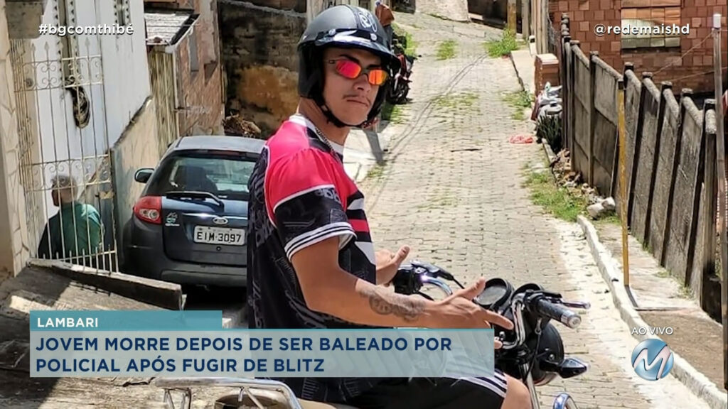 MOTOCICLISTA É BALEADO PELA PM EM LAMBARI