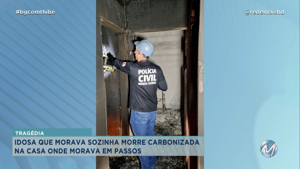 IDOSA MORRE CARBONIZADA EM PASSOS