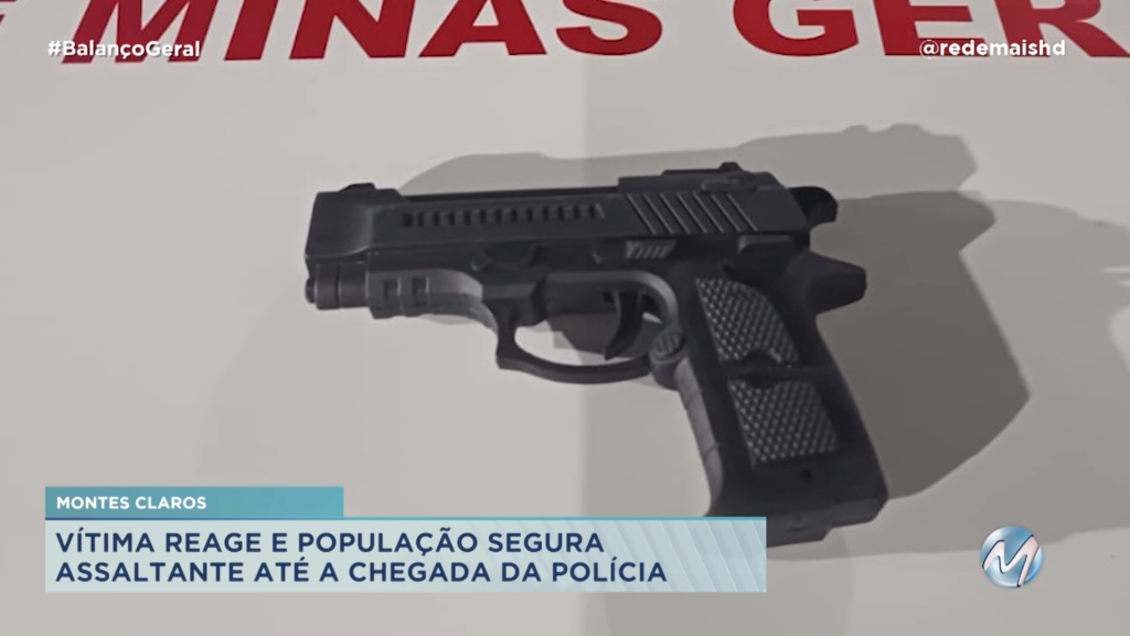 POPULAÇÃO PRENDE ASSALTANTE EM MONTES CLAROS