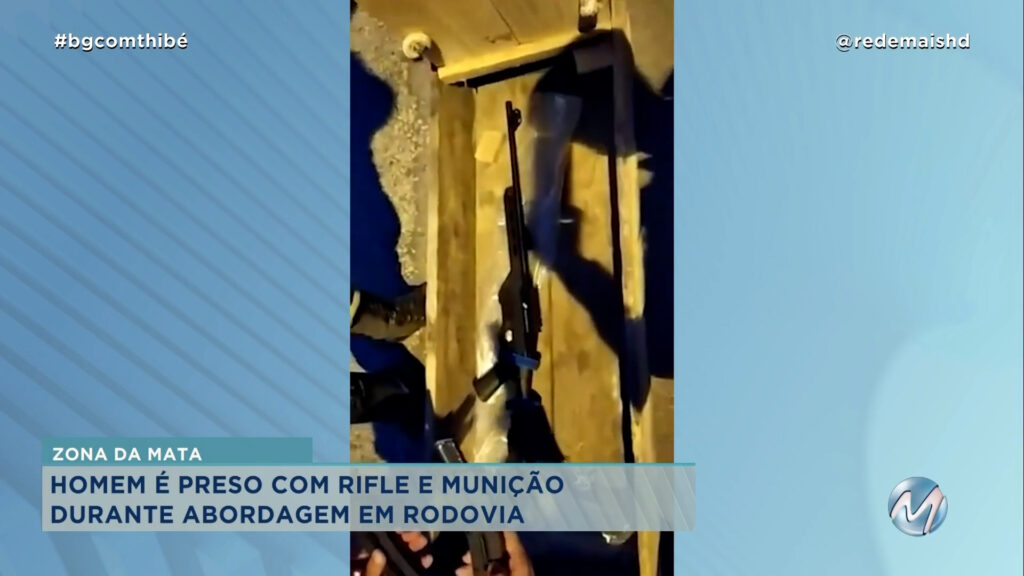 HOMEM É PRESO POR POSSE ILEGAL DE ARMA