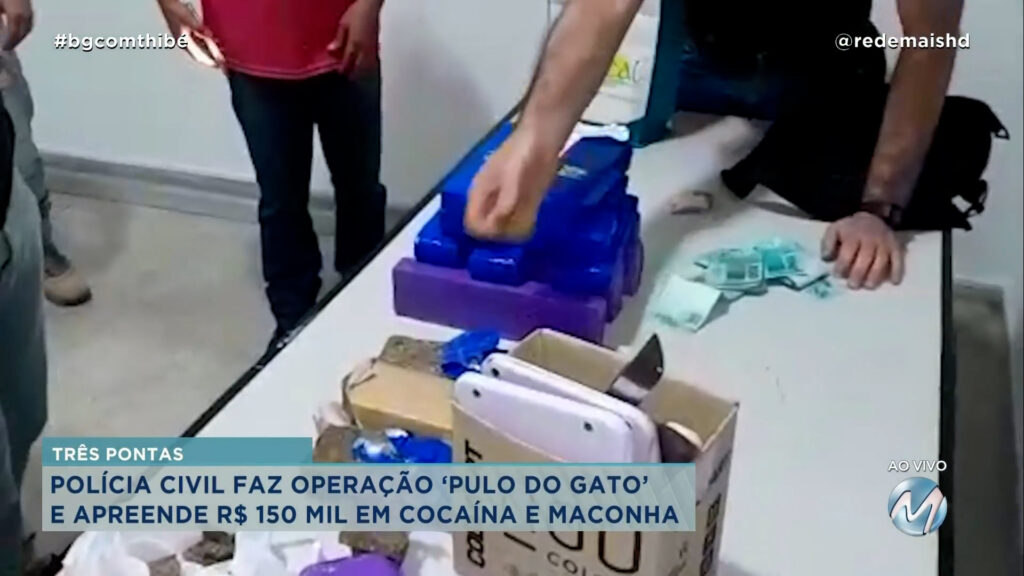 ‘PULO DO GATO’: TRAFICANTE É PRESO EM TRÊS PONTAS