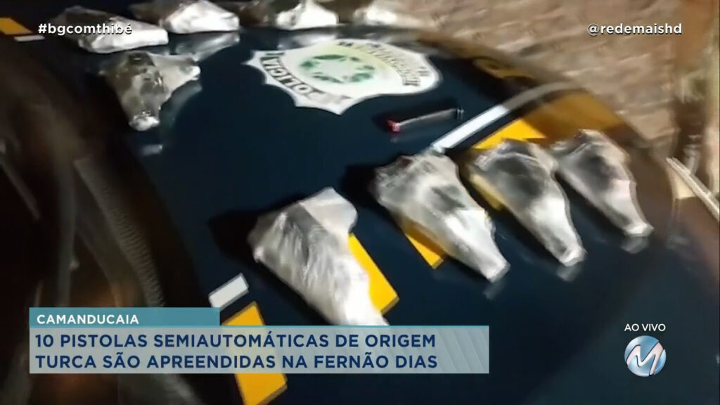 POLÍCIA APREENDE PISTOLAS TURCAS EM CAMANDUCAIA