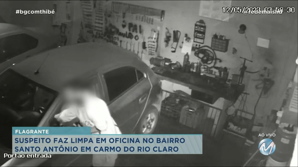 CÂMERA REGISTRA FURTO EM OFICINA