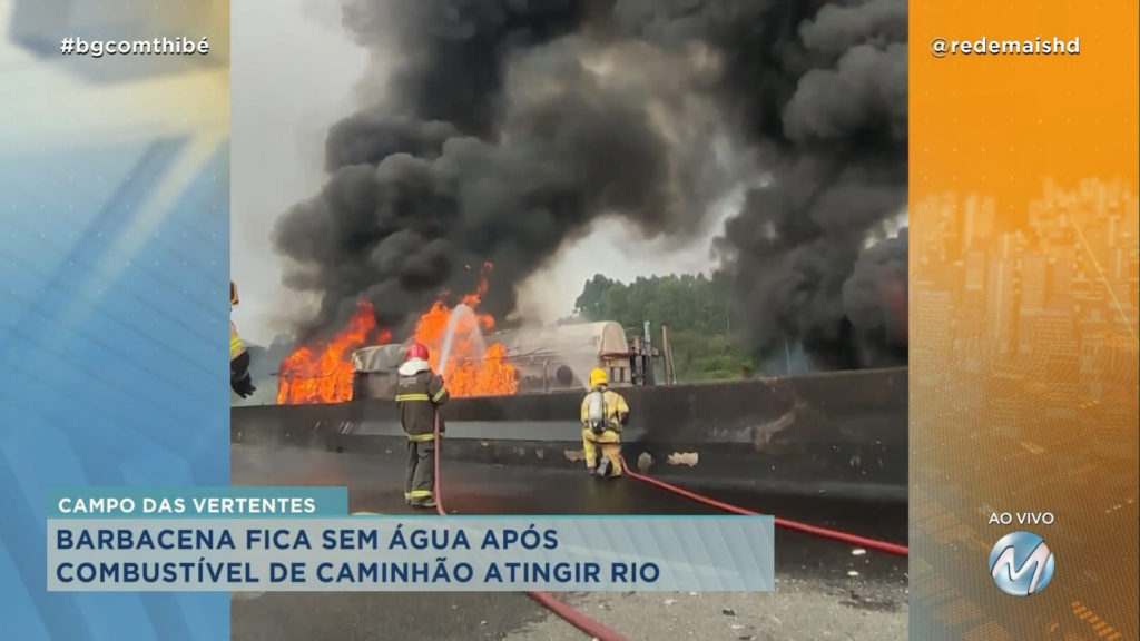 BARBACENA FICA SEM ÁGUA APÓS ACIDENTE