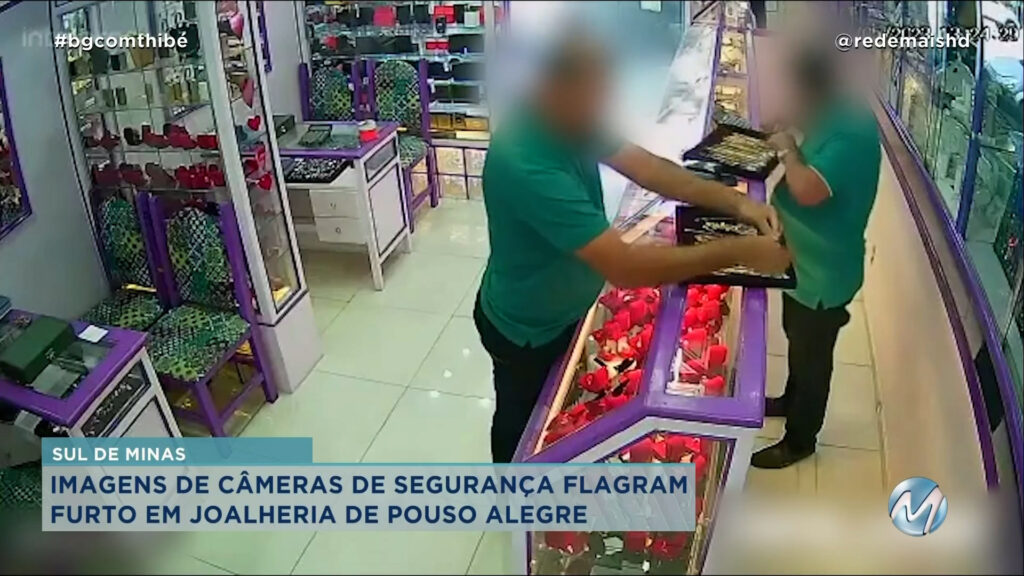 CÂMERA REGISTRA FURTO EM JOALHERIA