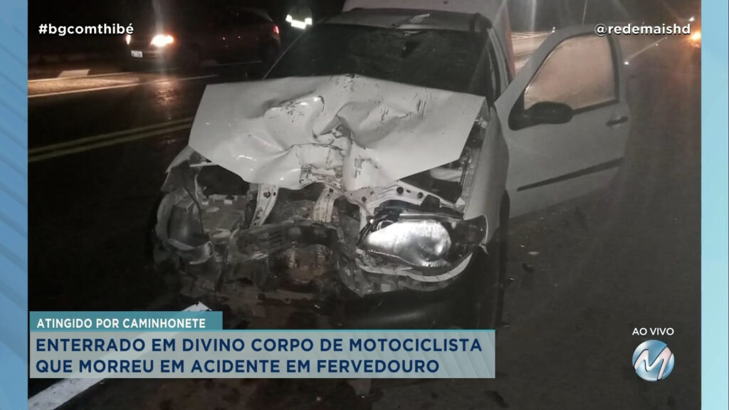 CORPO DE MOTOCICLISTA QUE MORREU EM ACIDENTE É ENTERRADO