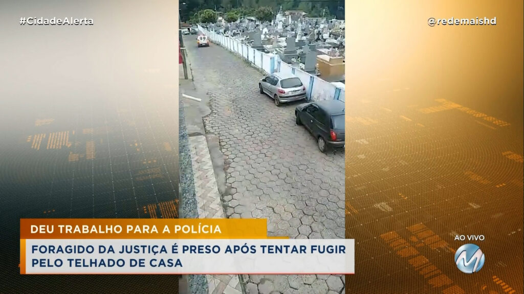 DEU TRABALHO PARA A POLÍCIA: FORAGIDO DA JUSTIÇA É PRESO APÓS TENTAR FUGIR PELO TELHADO DE CASA