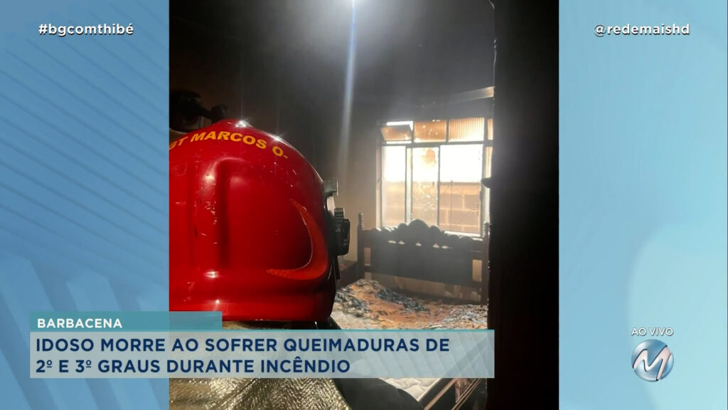 BARBACENA: IDOSO MORRE EM INCÊNDIO