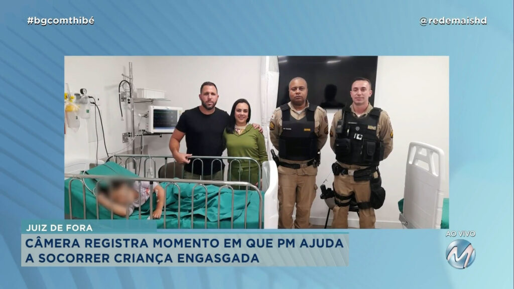 PM AJUDA A SOCORRER CRIANÇA ENGASGADA