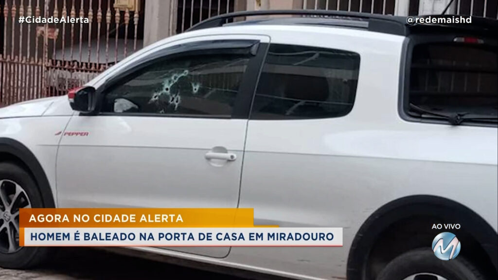 TENTATIVA DE HOMICÍDIO: HOMEM É BALEADO NA PORTA DE CASA EM MIRADOURO