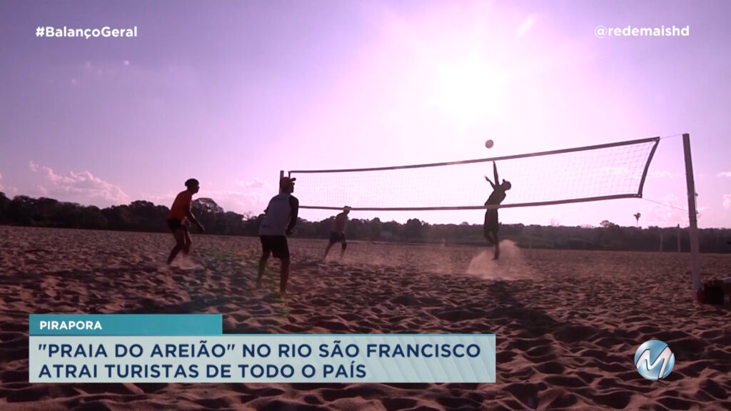 “PRAIA DO AREIÃO” NO RIO SÃO FRANCISCO ATRAI TURISTAS