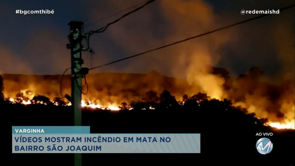 INCÊNDIO É RESGISTRADO EM MATA DE VARGINHA