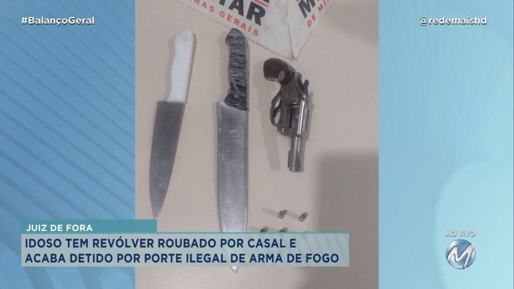 FOI ROUBADO E PRESO : IDOSO TEM REVÓLVER ROUBADO E É PRESO POR PORTE ILEGAL DE ARMA DE FOGO