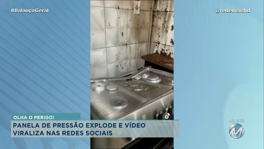 PANELA DE PRESSÃO EXPLODE E VÍDEO VIRALIZA NAS REDES SOCIAIS