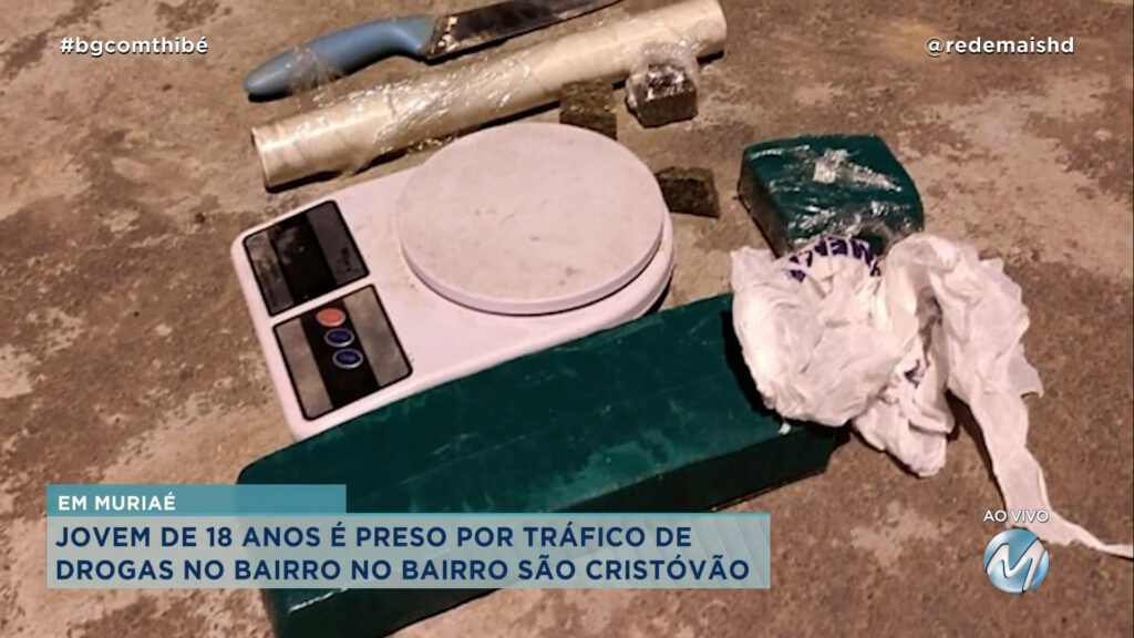 JOVEM É PRESO POR TRÁFICO DE DROGAS