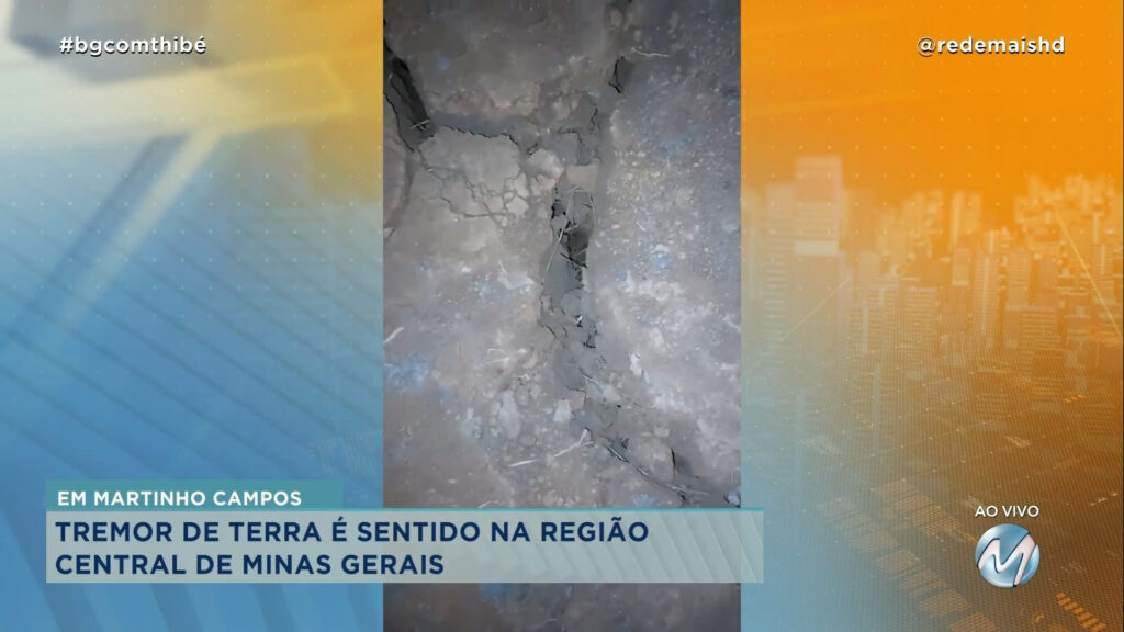 TREMOR DE TERRA É SENTIDO NA REGIÃO CENTRAL DE MINAS GERAIS