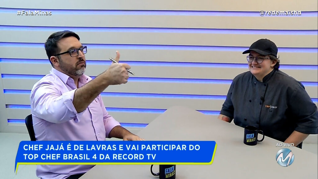 CHEF JAJÁ É DE LAVRAS E PARTICIPOU DO TOP CHEF BRASIL 4 DA REDE RECORD